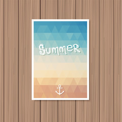 Vintage summer poster