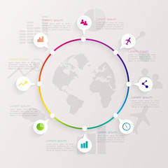 Abstract digital illustration Infographic.