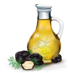 olive oil and black truffle