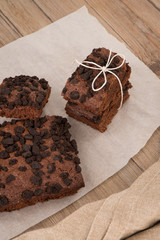 Tasty chocolate brownies
