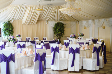 wedding chair and table setting