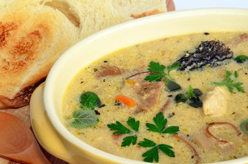 Wild mushrooms cream soup 3