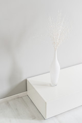 White luxury decoration in the room