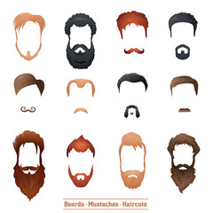 Beards and Mustaches, Hairstyles