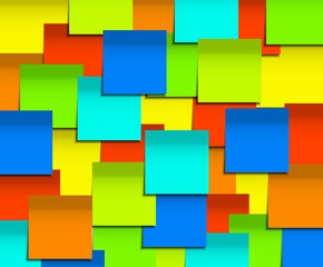 Vector modern square sticky note  background.