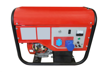 Fototapeta premium Portable gasoline generator isolated