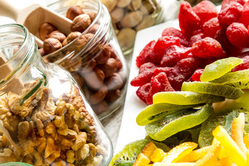 Selection of dried fruits