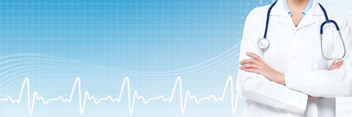 Medical doctor woman hands.