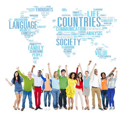 Obraz premium Countries Nation Society Territory International Concept
