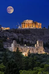 Foto op Aluminium Parthenontempel op de Akropolis van Athene, Griekenland © anastasios71