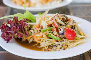 spicy papaya salad