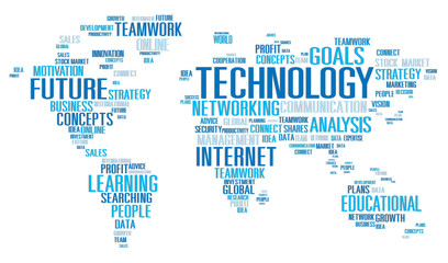 Plakat Technology Networking Connection Global Communication Concept