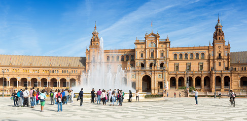 Naklejka premium Plaza de Espana. Sevilla, Spain