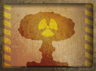 Vintage card: nuclear war