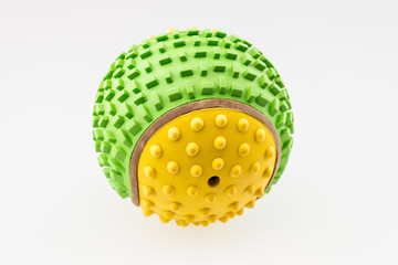 Rubber toy for dog isolated on white