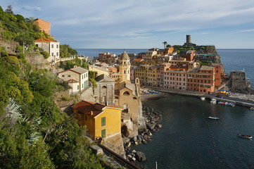 Fototapeta na wymiar Vernazza in Cinque Terre, Liguria, Italy, Europe.