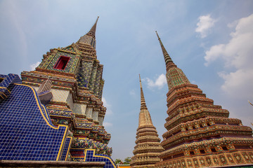 Fototapeta premium Buddhist temple, Wat Pho in Bangkok ,Asia Thailand