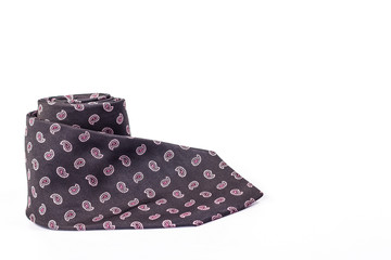 tie roll isolated on white background.