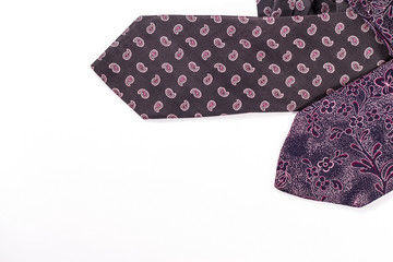 two ties isolated on white