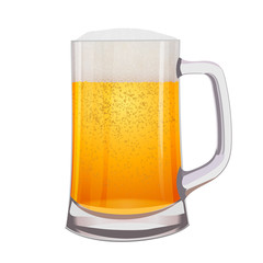 Excellent Isolated mug of beer. Vector illustration