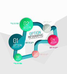 Colorful fresh sticker infographics