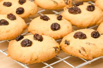 Homemade raisin cookies