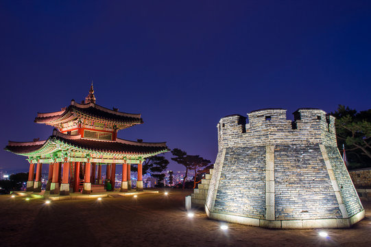 Hwaseong fortress in Suwon,Korea
