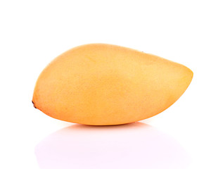Barracuda yellow mango isolated on white background