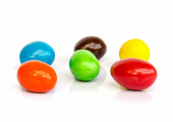 colorful chocolate coated candy.