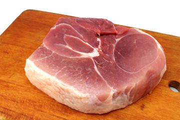 Meat with fat and veins