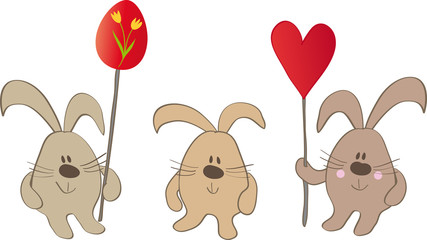 3 süße Osterhasen © Primalux