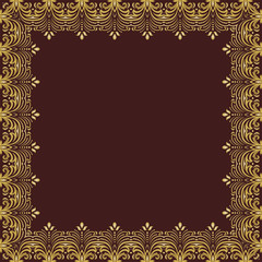 Floral Vector Fine Frame