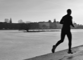 Fototapeta premium Running conceptual image