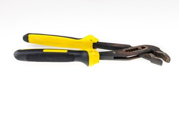 old pliers yellow and black color