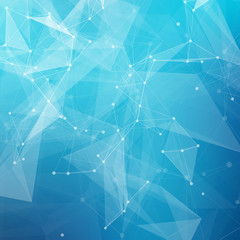 Abstract low poly grey bright technology vector background