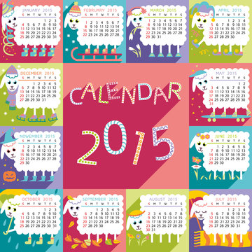 calendar 2015 sheep