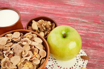 breakfast on table