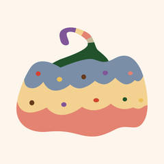 style pumpkin cartoon elements vector,eps