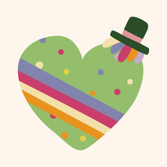 love heart cartoon elements vector,eps