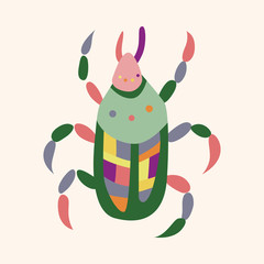 bug cartoon elements vector,eps