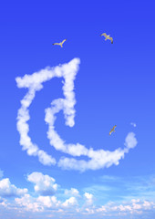Cloud in the form of arrow