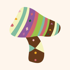 mushroom cartoon theme elements vector,eps