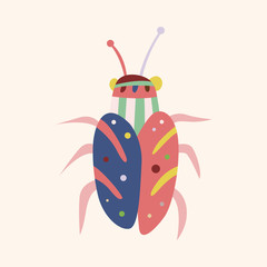 bug cartoon elements vector,eps
