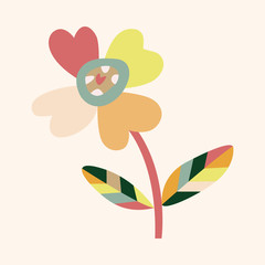 flower theme elements vector,eps