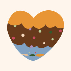 love heart cartoon elements vector,eps