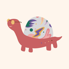 animal turtle cartoon theme elements vector,eps