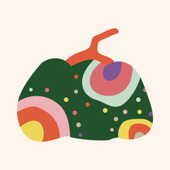 style pumpkin cartoon elements vector,eps