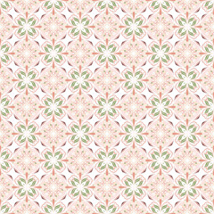 Fototapeta premium Seamless Abstract Kaleidoscope Pattern (Vector). Hand Drawn Text