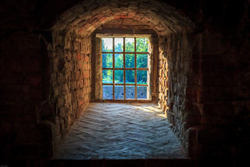 Fototapeta premium Old castle's window