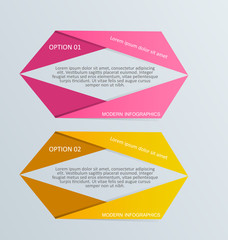 Modern inforgraphics template for banners, websites and designs